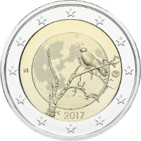 Kahden euron erikoisraha Suomen luonnosta