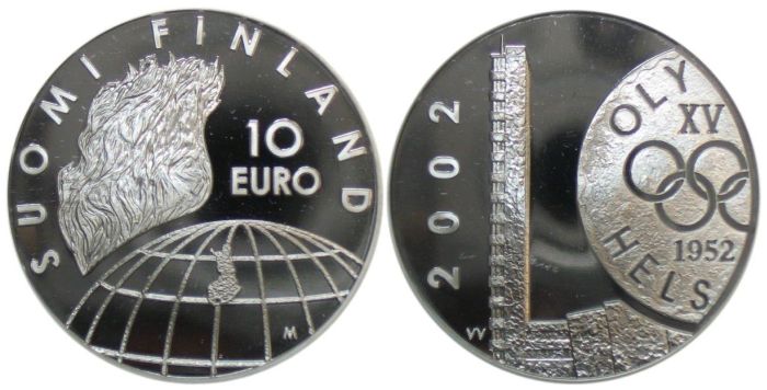Helsingin olympialaiset 50 vuotta, olympiaraha 2002, PROOF