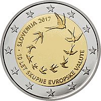 Erikoiseurot Slovenia 2 €