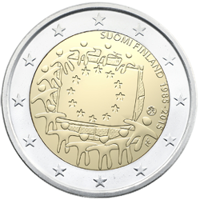 2 euron erikoisraha: EU-lippu 2 euron erikoisraha: EU-lippu