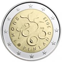 Valtiopäivien kahden euron raha syyskuussa