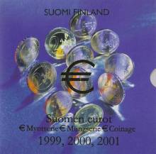 rahasarja Suomen eurot 1999, 2000, 2001 / Triplasarja